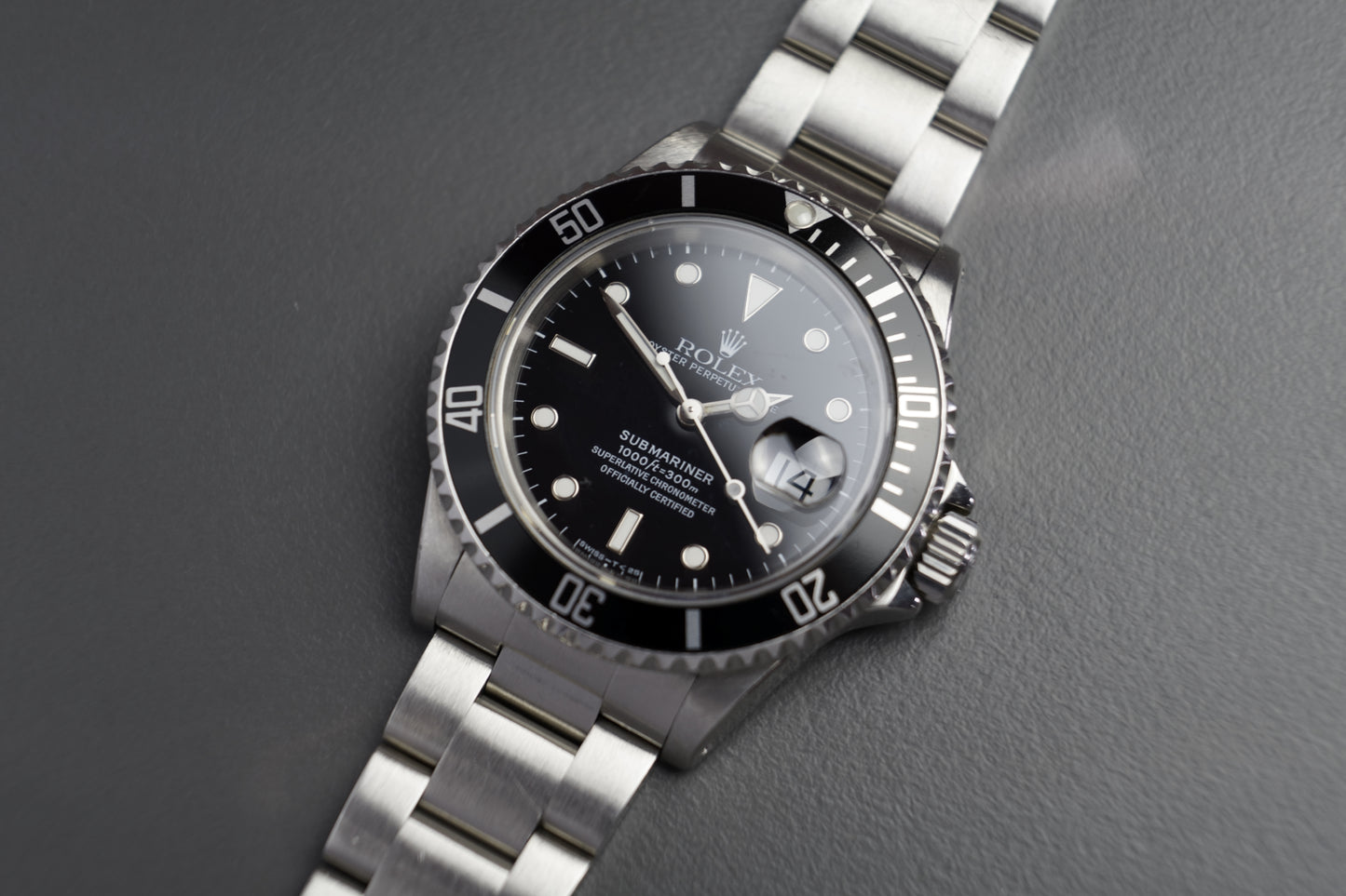 Submariner Date Stahl 16610 schwarzes Zifferblatt | 40mm