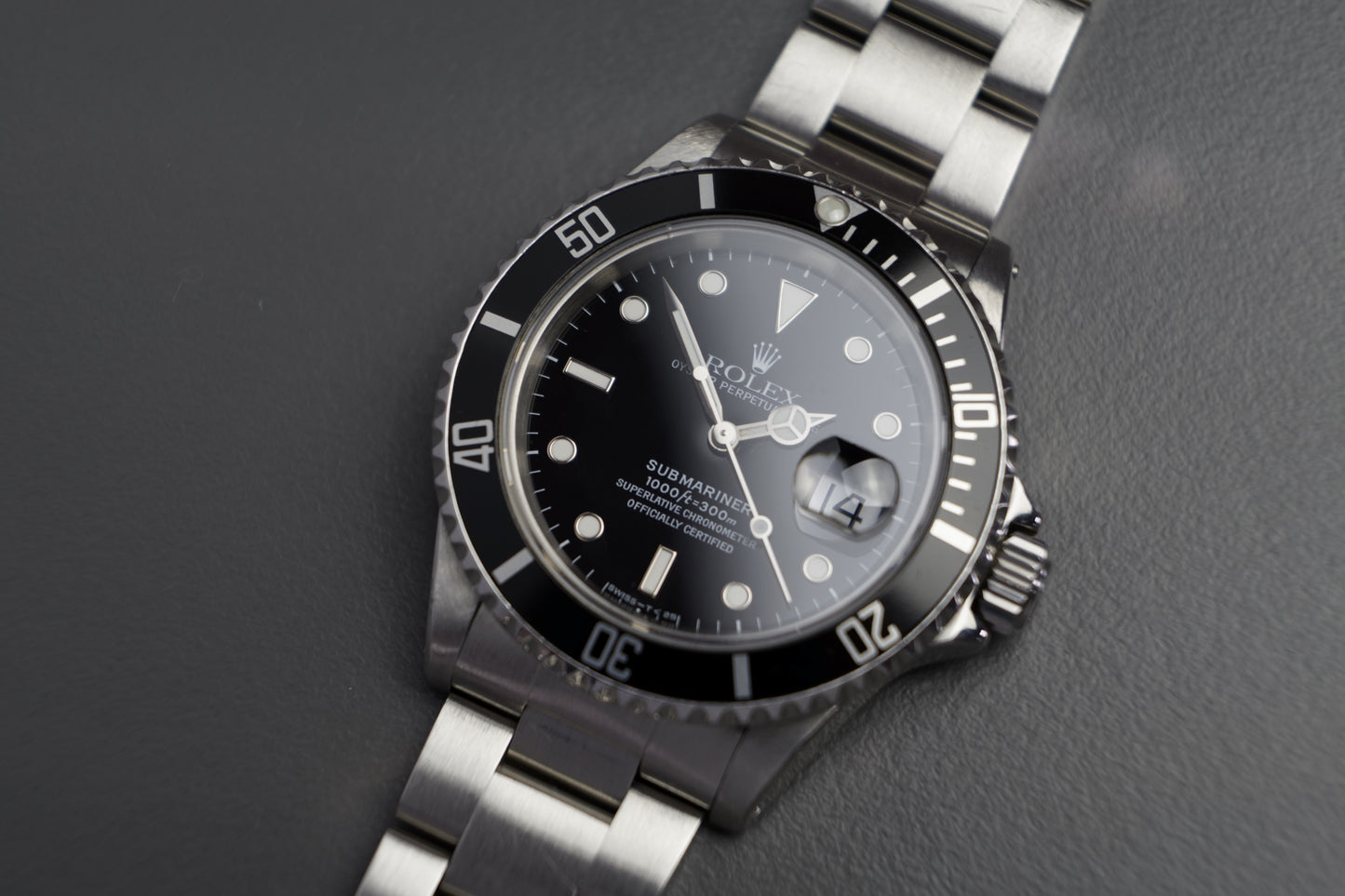 Submariner Date Stahl 16610 schwarzes Zifferblatt | 40mm