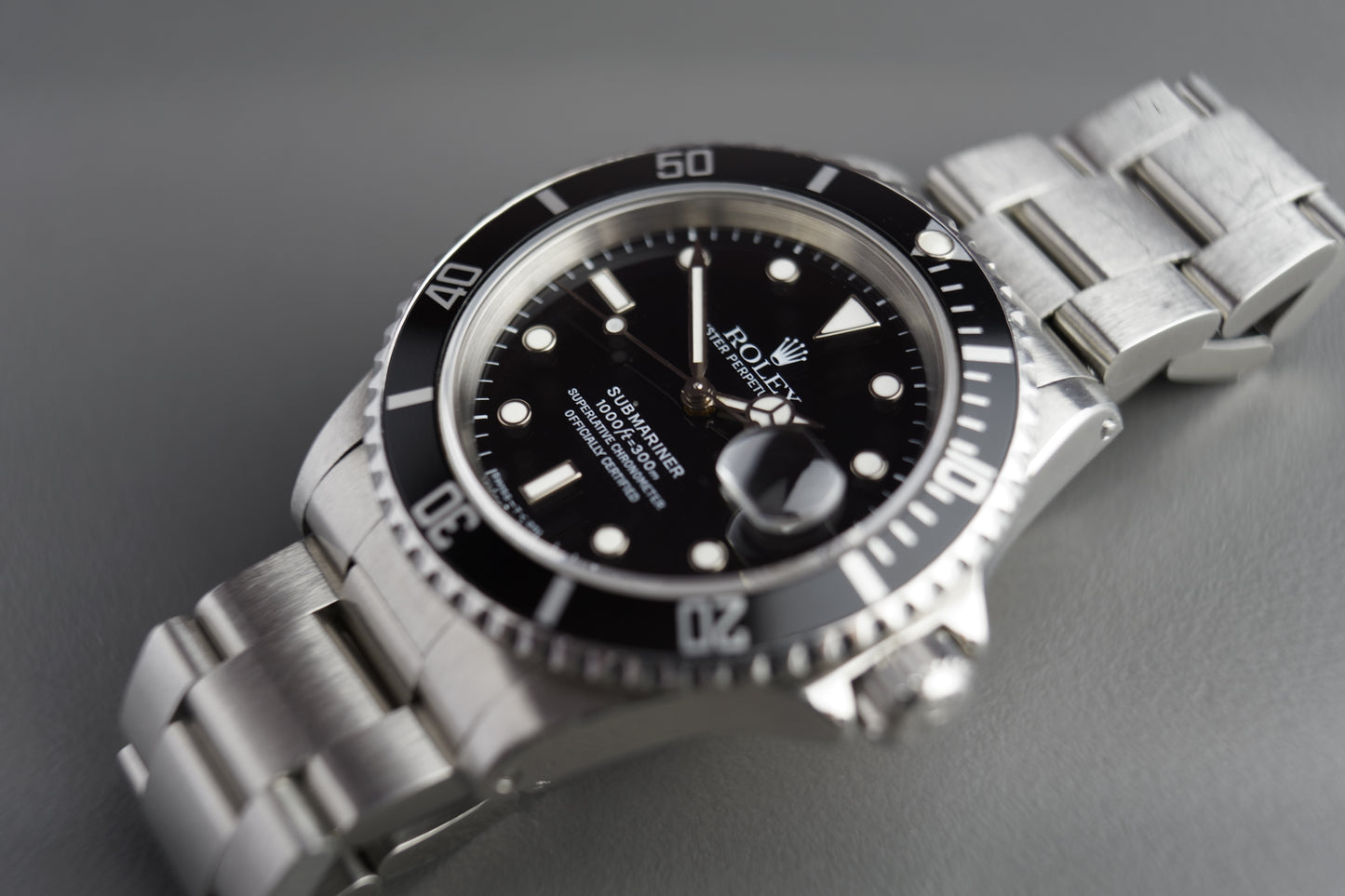Submariner Date Stahl 16610 schwarzes Zifferblatt | 40mm