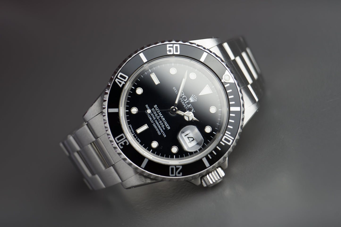 Submariner Date Stahl 16610 schwarzes Zifferblatt | 40mm