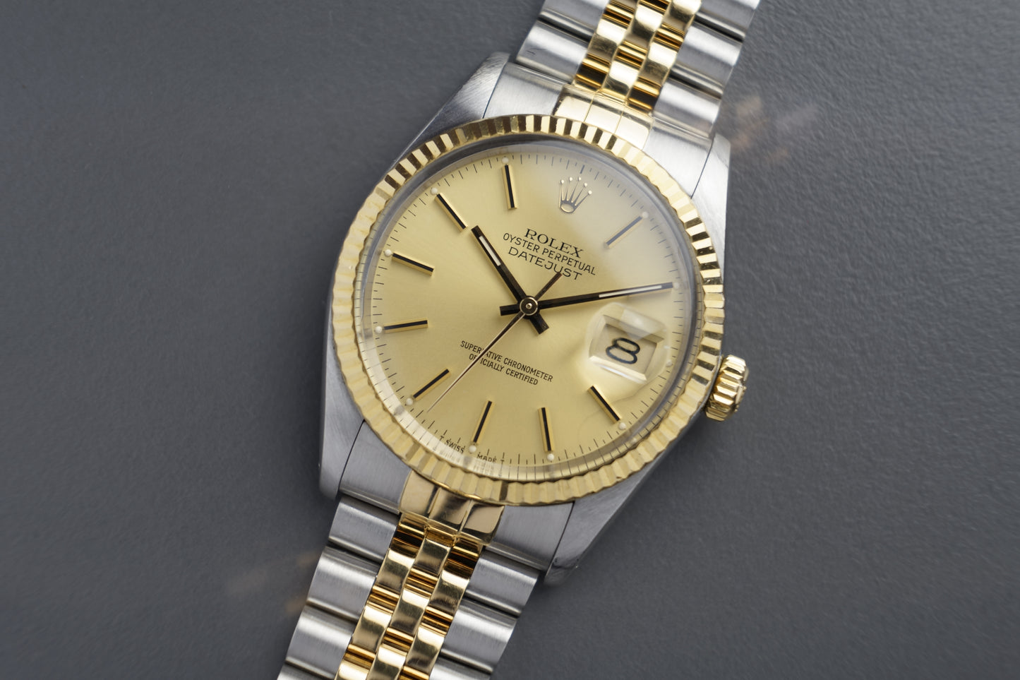 Datejust 36 | 16013 Gelbgold Jubilee Kaum Stretch