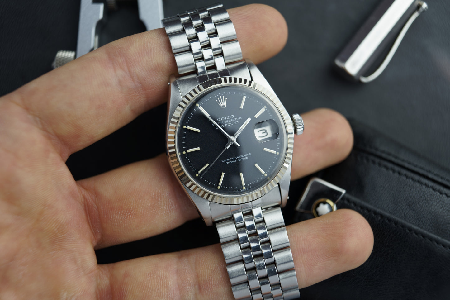 Datejust 36mm Confetti | 1601 Jubilee schwarzes Blatt