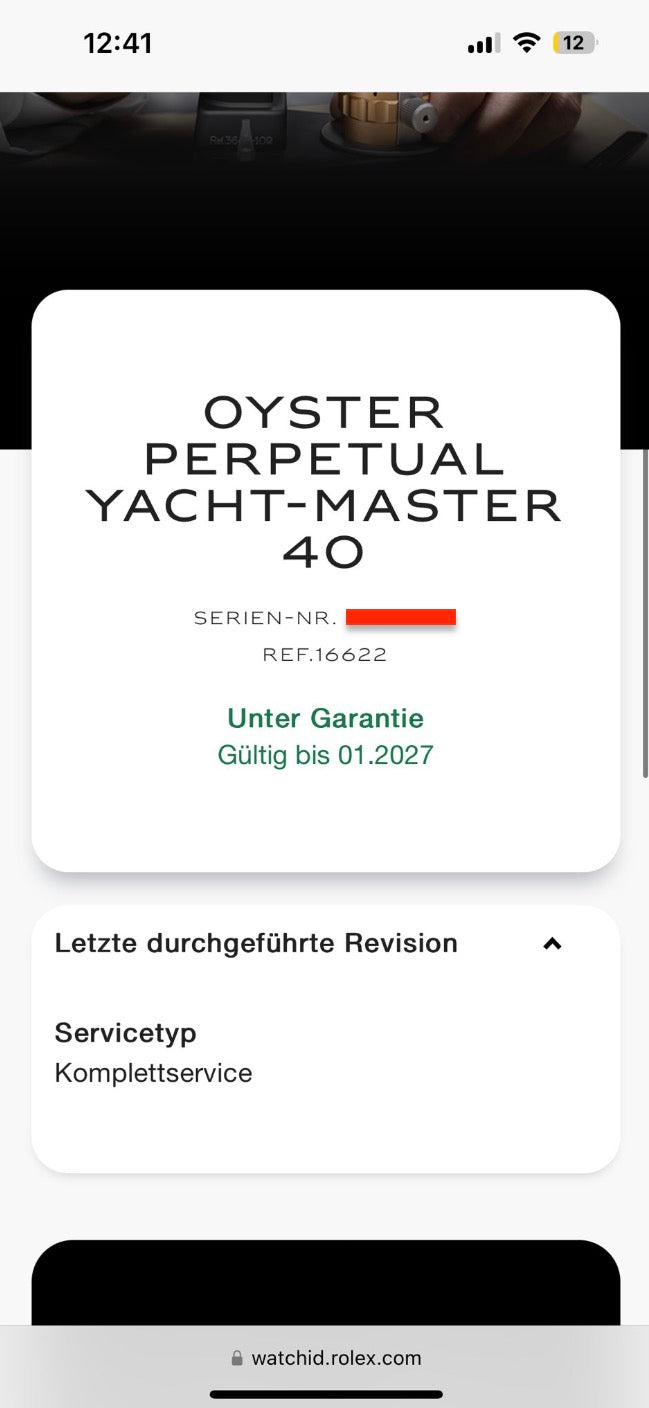 Yacht-Master 40 Full Set 16622 LC100 | Rolex Service